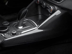 Alfa Romeo Giulia Center Console Side Panel Trim Cover - Carbon Fiber - Pre '20 Models